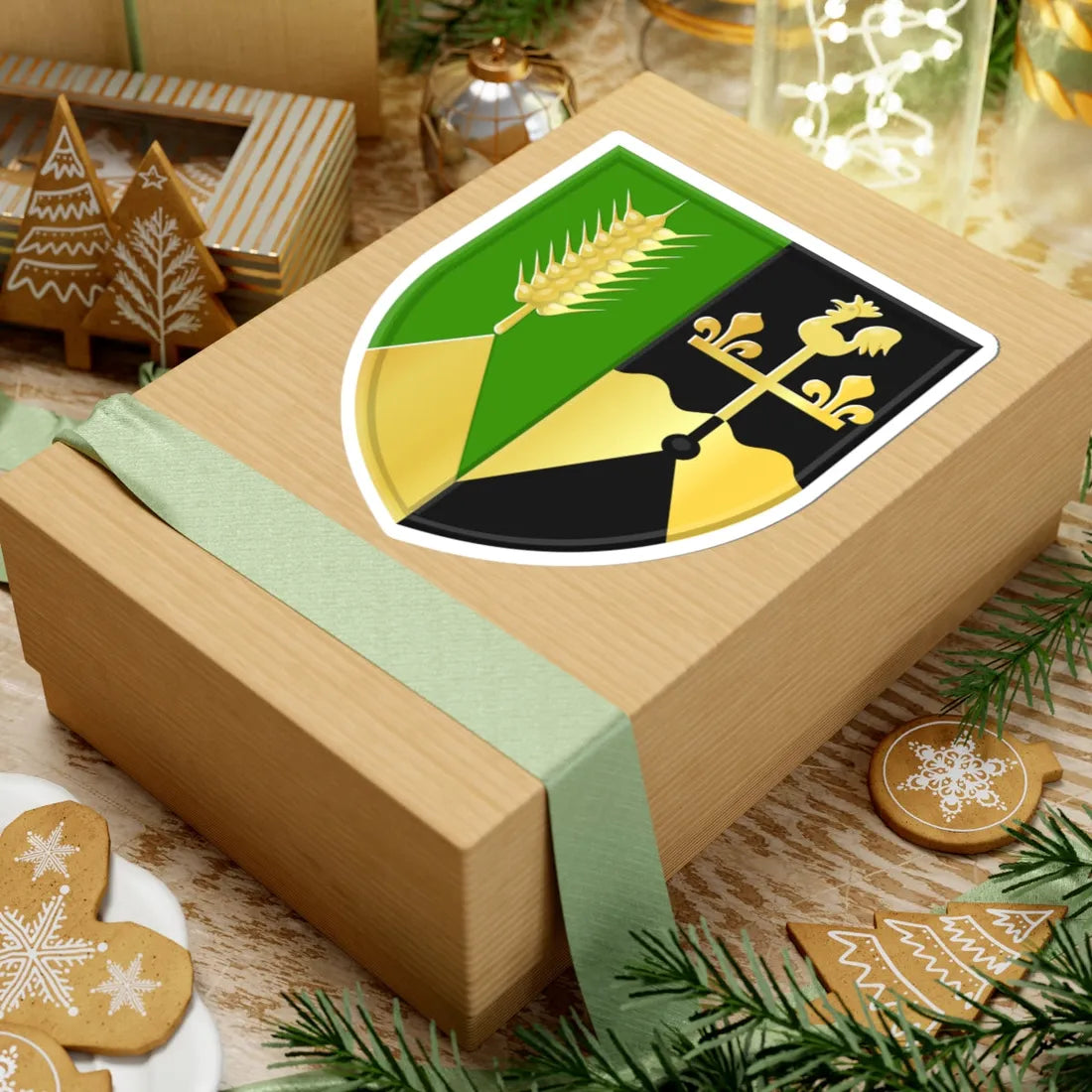 Boornbergum wapen (Netherlands) (Coat of Arms) STICKER Vinyl Kiss-Cut Decal - The Sticker Space