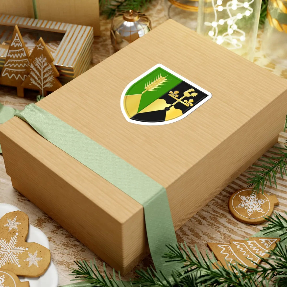 Boornbergum wapen (Netherlands) (Coat of Arms) STICKER Vinyl Kiss-Cut Decal - The Sticker Space