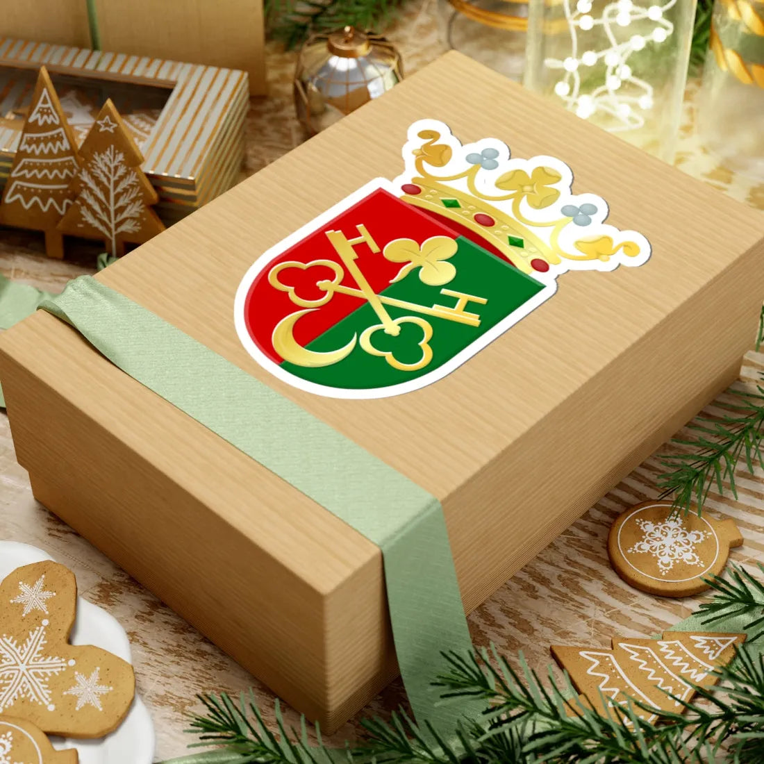 Boornsterhem wapen (Netherlands) (Coat of Arms) STICKER Vinyl Kiss-Cut Decal - The Sticker Space