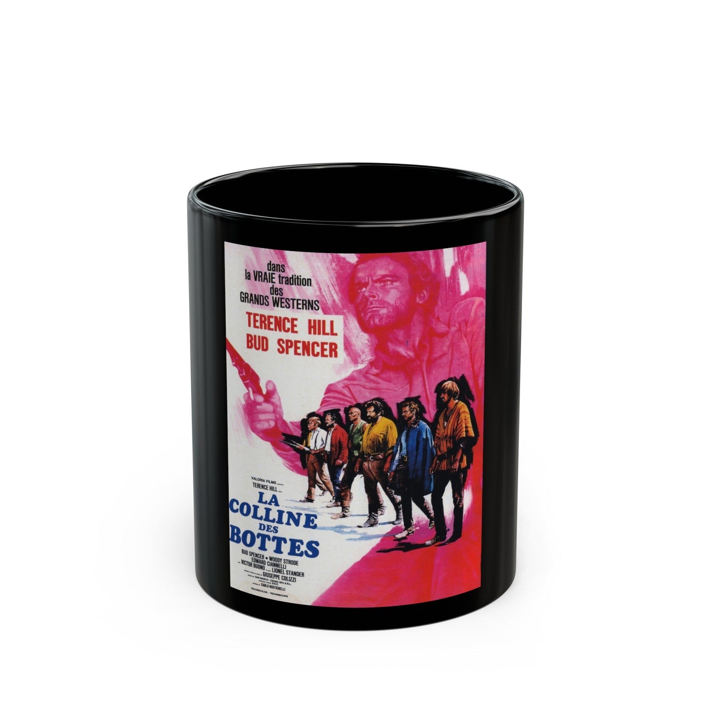 BOOT HILL 1969 Movie Poster - Black Coffee Mug-11oz-The Sticker Space