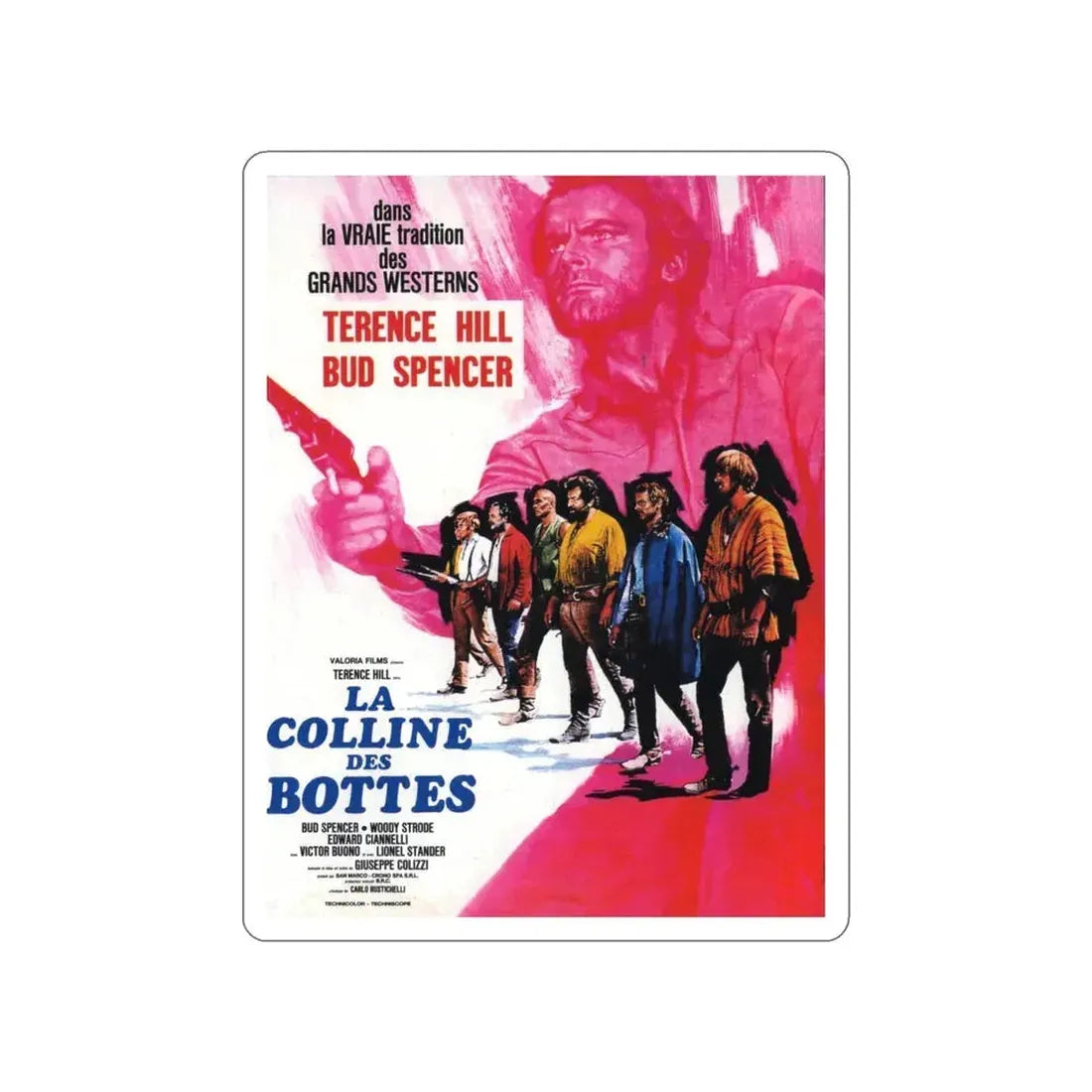 BOOT HILL 1969 Movie Poster STICKER Vinyl Die-Cut Decal 4 Inch - The Sticker Space