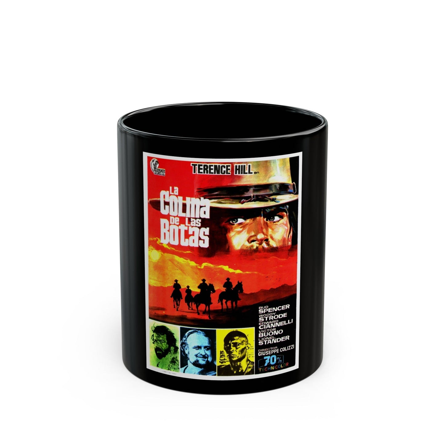 BOOT HILL (2) 1969 Movie Poster - Black Coffee Mug-11oz-The Sticker Space