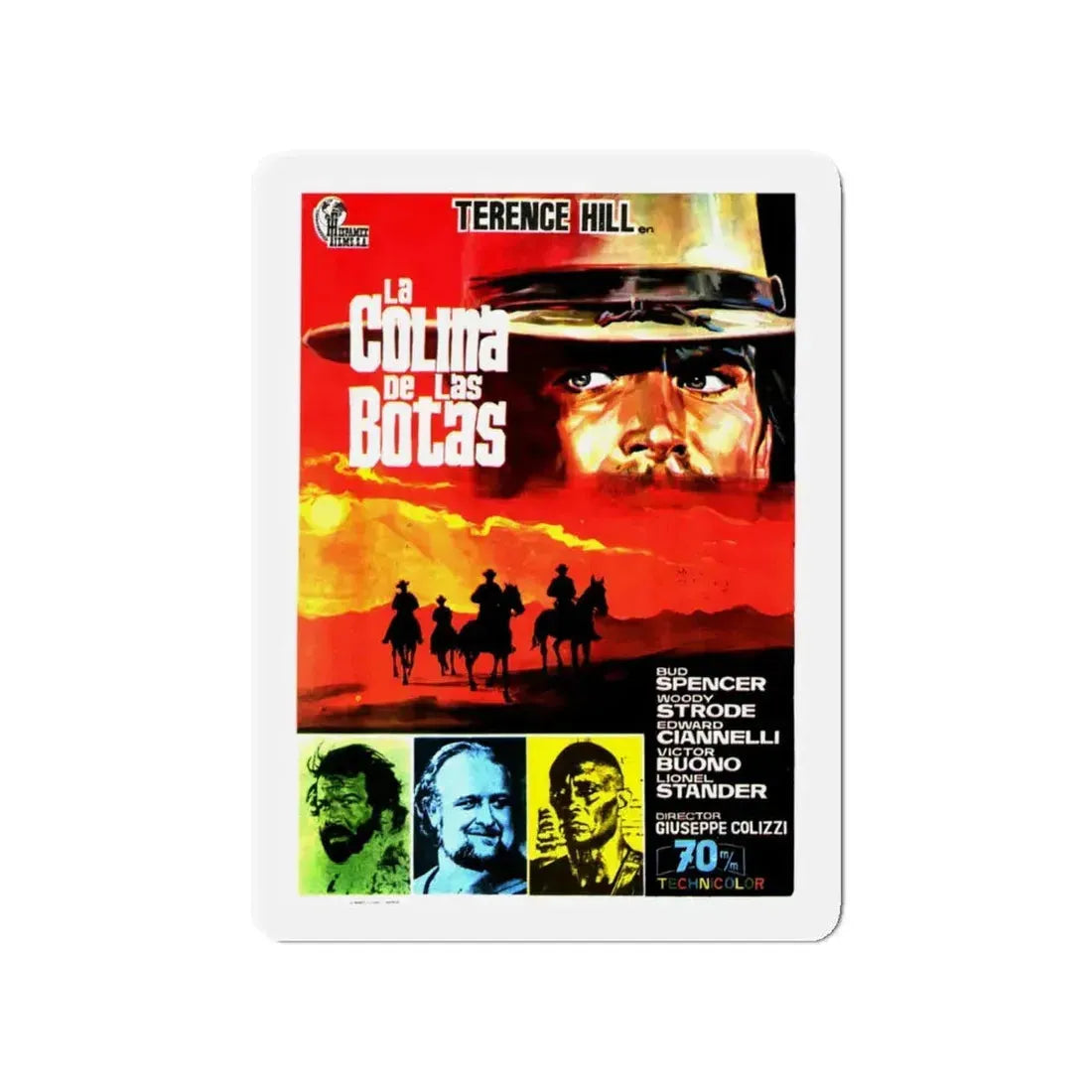BOOT HILL (2) 1969 Movie Poster - Refrigerator Magnet 4 Inch - The Sticker Space