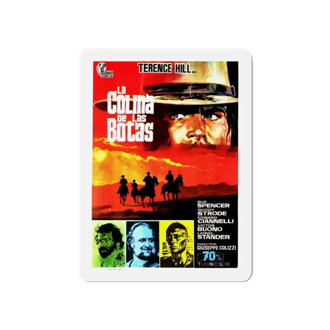 BOOT HILL (2) 1969 Movie Poster - Refrigerator Magnet 6 Inch - The Sticker Space
