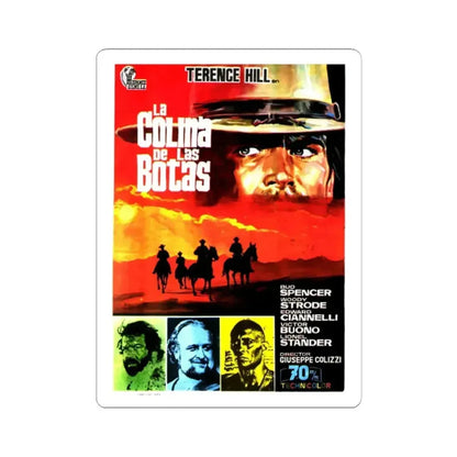 BOOT HILL (2) 1969 Movie Poster - STICKER Vinyl Kiss-Cut Decal 2 Inch White - The Sticker Space