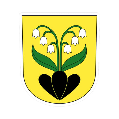 Boppelsen-blazon (Switzerland) (Coat of Arms) STICKER Vinyl Kiss-Cut Decal 2 Inch White - The Sticker Space