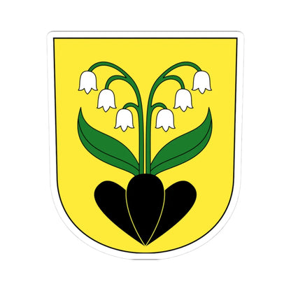 Boppelsen-blazon (Switzerland) (Coat of Arms) STICKER Vinyl Kiss-Cut Decal 3 Inch White - The Sticker Space