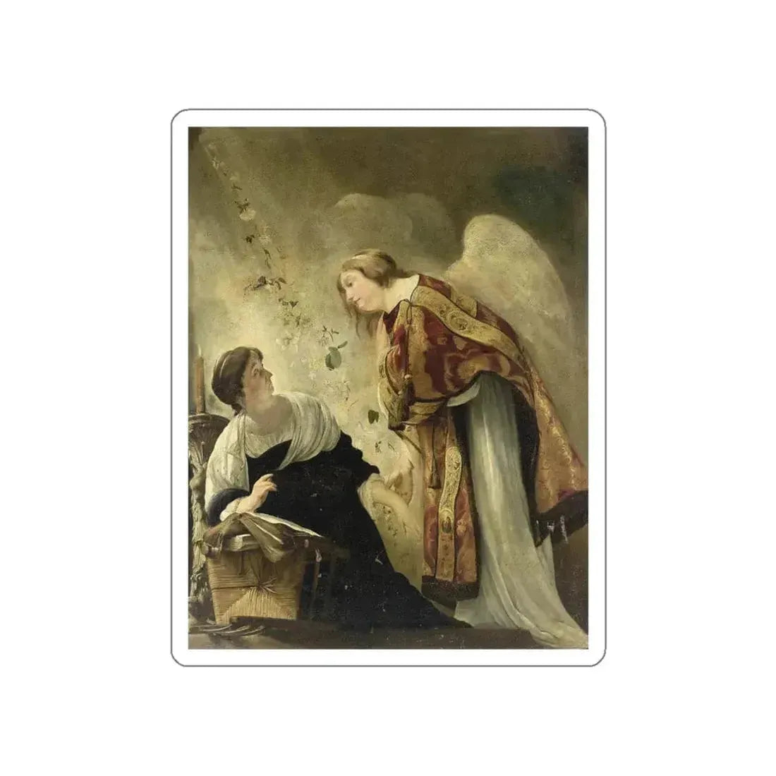 BOR, Paulus - The Annunciation (Artwork) STICKER Vinyl Die-Cut Decal White Die-Cut 3 Inch - The Sticker Space