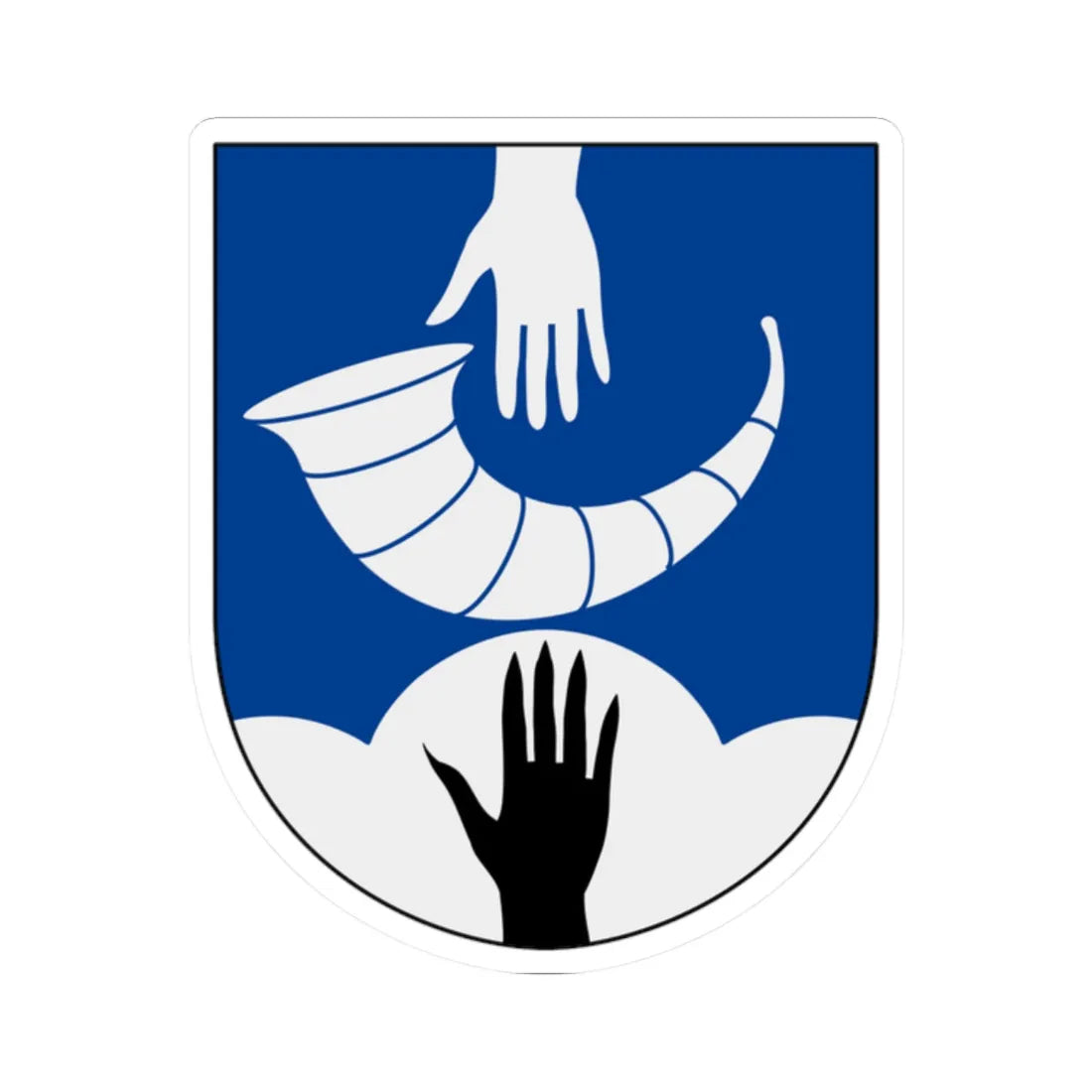 Bor vapen (Sweden) (Coat of Arms) STICKER Vinyl Kiss-Cut Decal 2 Inch White - The Sticker Space