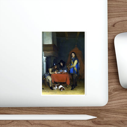 BORCH, Gerard ter - An Officer dictating a Letter (Artwork) STICKER Vinyl Die-Cut Decal-The Sticker Space