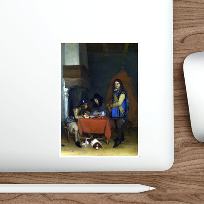 BORCH, Gerard ter - An Officer dictating a Letter (Artwork) STICKER Vinyl Die-Cut Decal-The Sticker Space