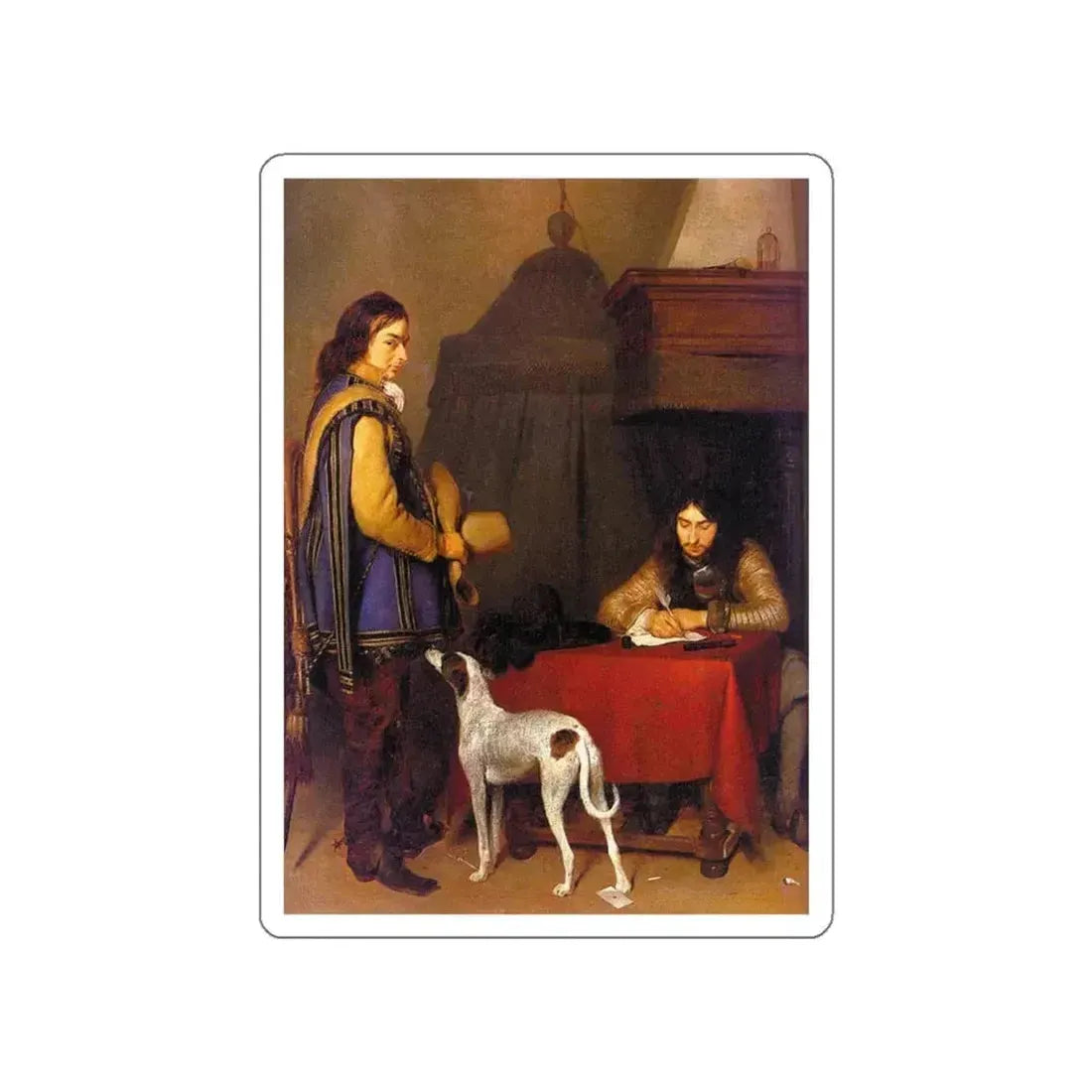 BORCH, Gerard ter - Dispatch (Artwork) STICKER Vinyl Die-Cut Decal White Die-Cut 6 Inch - The Sticker Space