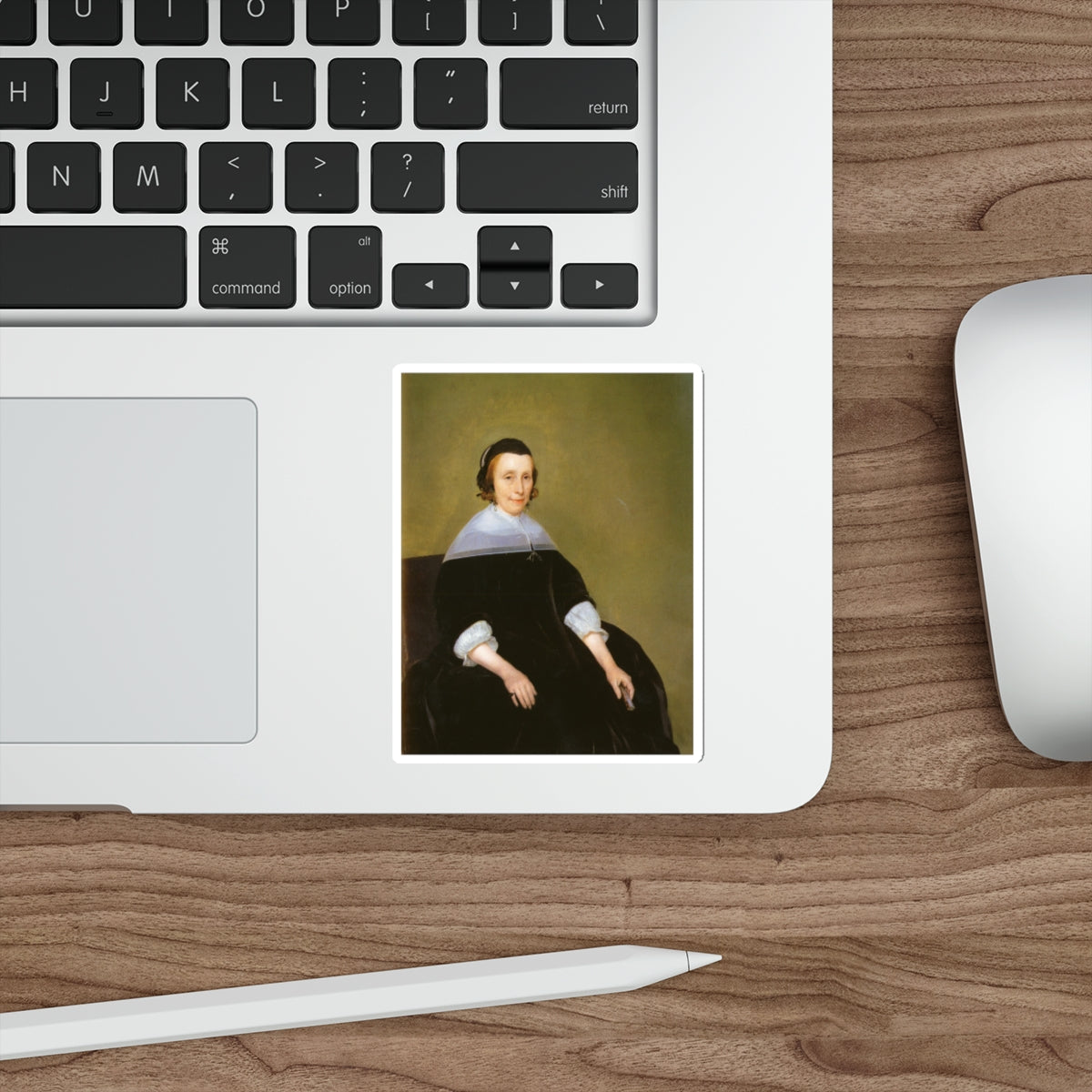 BORCH, Gerard ter - Portrait of a Lady (Artwork) STICKER Vinyl Die-Cut Decal-The Sticker Space