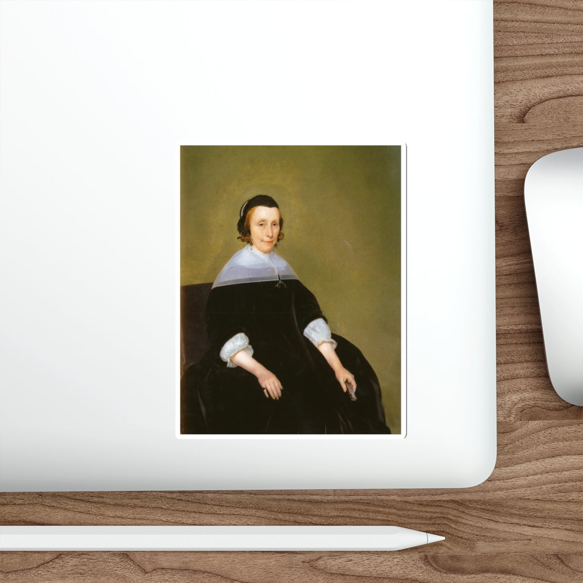 BORCH, Gerard ter - Portrait of a Lady (Artwork) STICKER Vinyl Die-Cut Decal-The Sticker Space