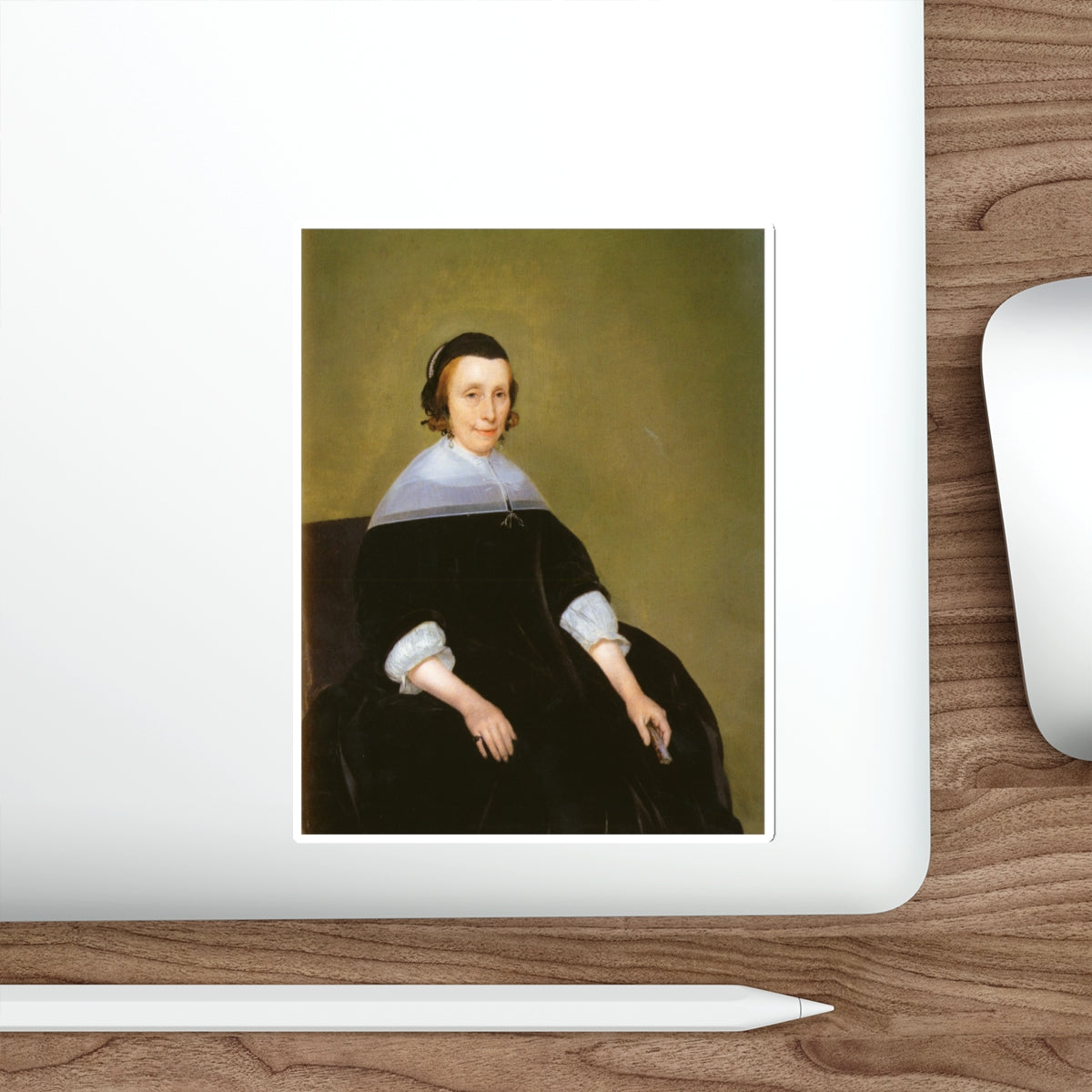 BORCH, Gerard ter - Portrait of a Lady (Artwork) STICKER Vinyl Die-Cut Decal-The Sticker Space