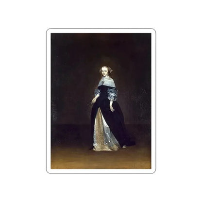 BORCH, Gerard ter - Portrait of Catarina van Leunink (Artwork) STICKER Vinyl Die-Cut Decal - The Sticker Space