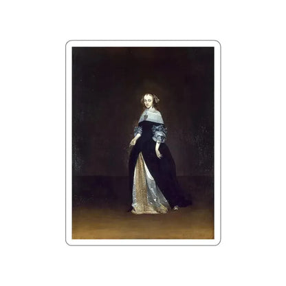 BORCH, Gerard ter - Portrait of Catarina van Leunink (Artwork) STICKER Vinyl Die-Cut Decal - The Sticker Space