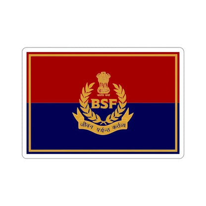Border Security Force Flag (India) STICKER Vinyl Die-Cut Decal 4 Inch - The Sticker Space