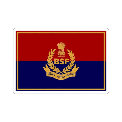Border Security Force Flag (India) STICKER Vinyl Die-Cut Decal 5 Inch - The Sticker Space