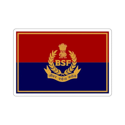 Border Security Force Flag (India) STICKER Vinyl Die-Cut Decal - The Sticker Space