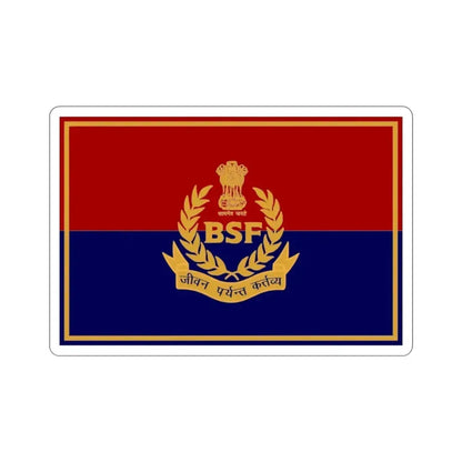 Border Security Force Flag (India) STICKER Vinyl Die-Cut Decal - The Sticker Space