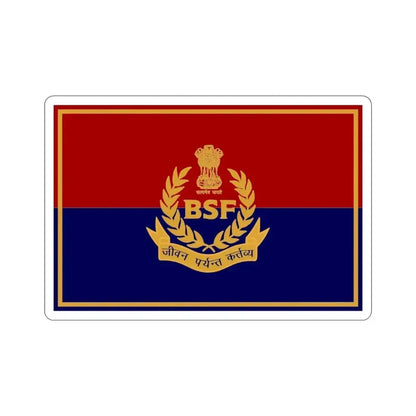 Border Security Force Flag (India) STICKER Vinyl Die-Cut Decal - The Sticker Space