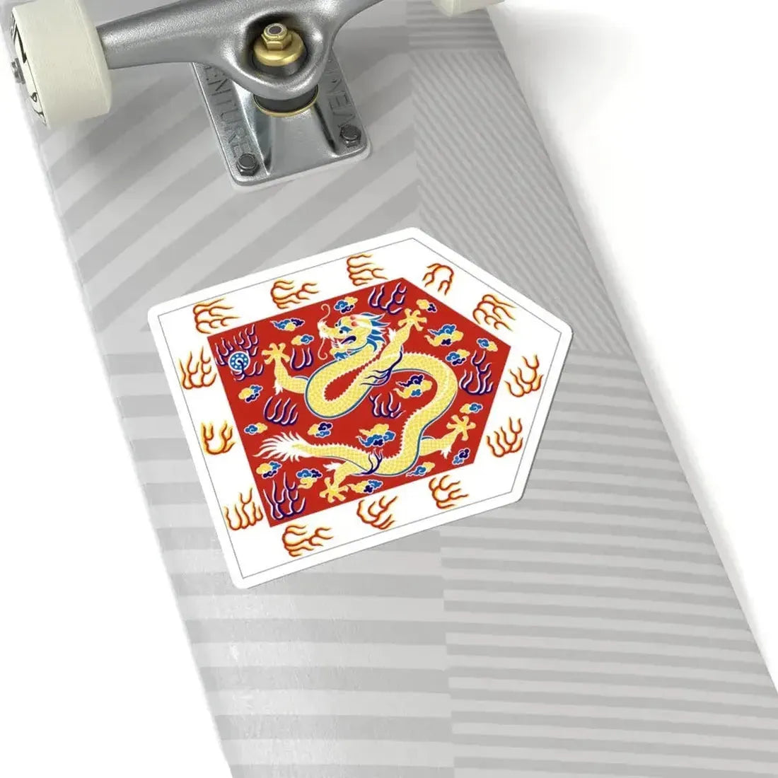 Bordered Red Banner (China) STICKER Vinyl Kiss-Cut Decal - The Sticker Space