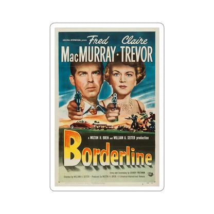 Borderline 1950 Movie Poster STICKER Vinyl Die-Cut Decal - The Sticker Space
