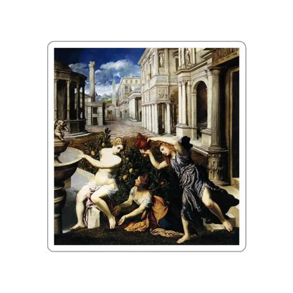 BORDONE, Paris - Bathsheba Bathing (Artwork) STICKER Vinyl Die-Cut Decal White Die-Cut 2 Inch - The Sticker Space
