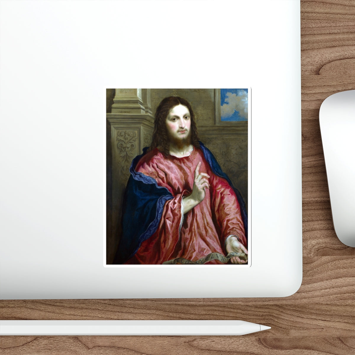 BORDONE, Paris - Christ as 'The Light of the World' (Artwork) STICKER Vinyl Die-Cut Decal-The Sticker Space