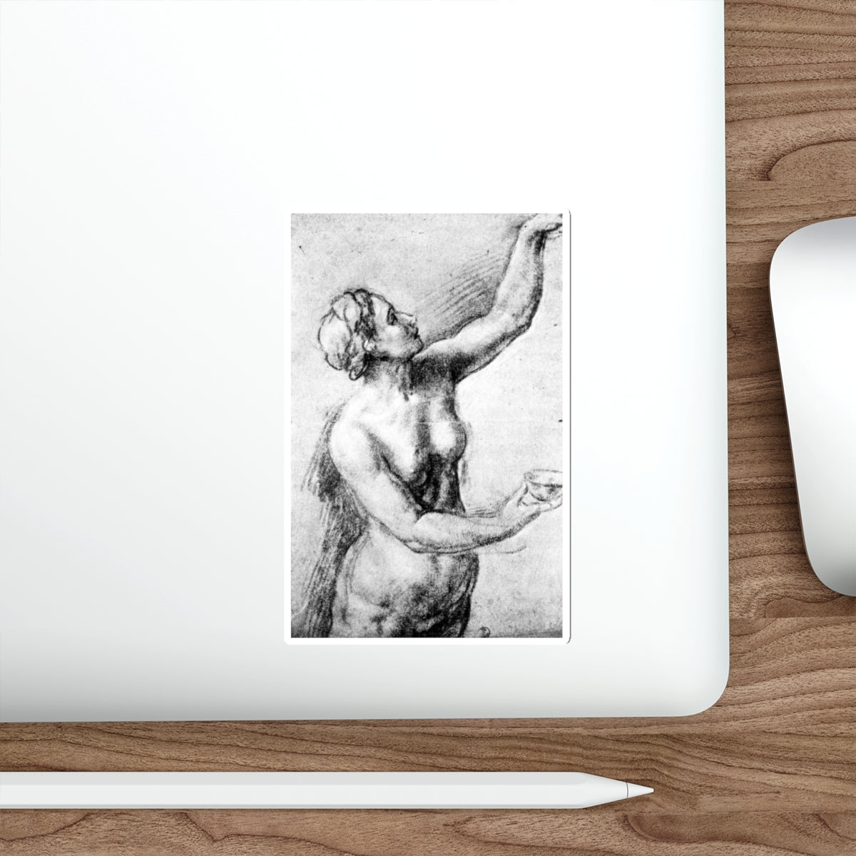 BORDONE, Paris - Nude (Artwork) STICKER Vinyl Die-Cut Decal-The Sticker Space