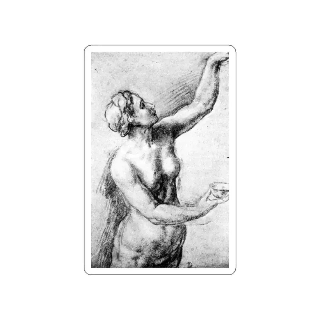 BORDONE, Paris - Nude (Artwork) STICKER Vinyl Die-Cut Decal White Die-Cut 3 Inch - The Sticker Space