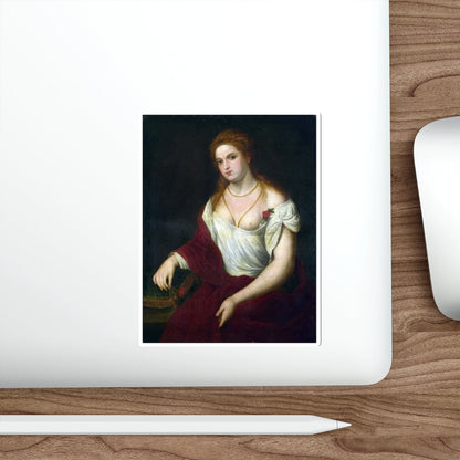 BORDONE, Paris - Portrait of a Young Woman (Artwork) STICKER Vinyl Die-Cut Decal-The Sticker Space