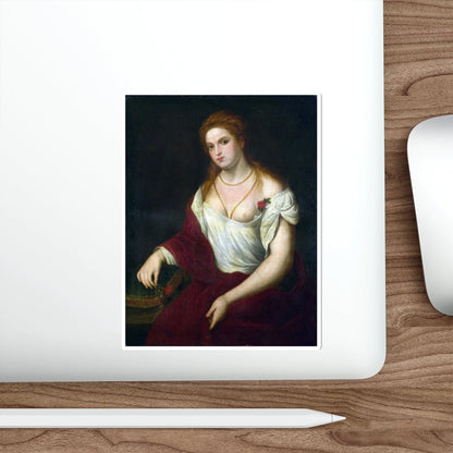 BORDONE, Paris - Portrait of a Young Woman (Artwork) STICKER Vinyl Die-Cut Decal-The Sticker Space