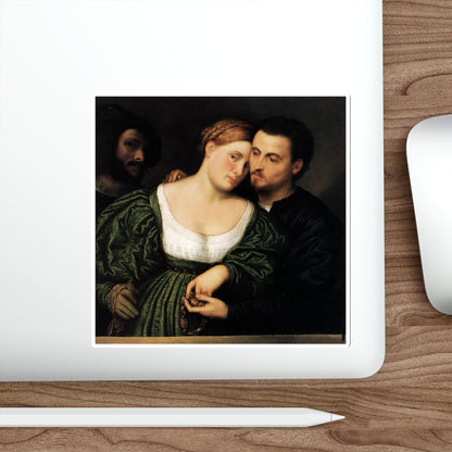 BORDONE, Paris - The Venetian Lovers (Artwork) STICKER Vinyl Die-Cut Decal-The Sticker Space