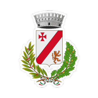 Boretto-Stemma (Italy) (Coat of Arms) STICKER Vinyl Kiss-Cut Decal 3 Inch White - The Sticker Space