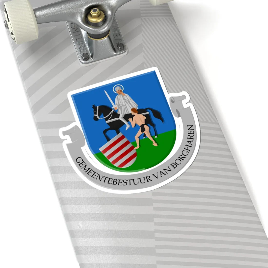 Borgharen wapen (Netherlands) (Coat of Arms) STICKER Vinyl Kiss-Cut Decal - The Sticker Space