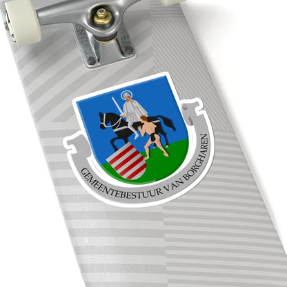 Borgharen wapen (Netherlands) (Coat of Arms) STICKER Vinyl Kiss-Cut Decal - The Sticker Space
