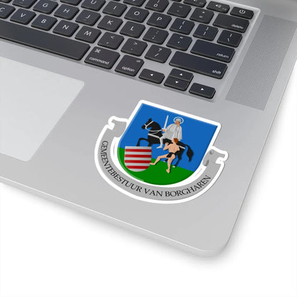 Borgharen wapen (Netherlands) (Coat of Arms) STICKER Vinyl Kiss-Cut Decal - The Sticker Space