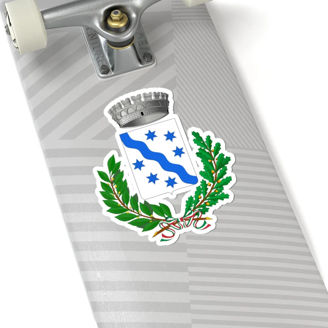Borghetto dArroscia-Stemma (Italy) (Coat of Arms) STICKER Vinyl Kiss-Cut Decal - The Sticker Space