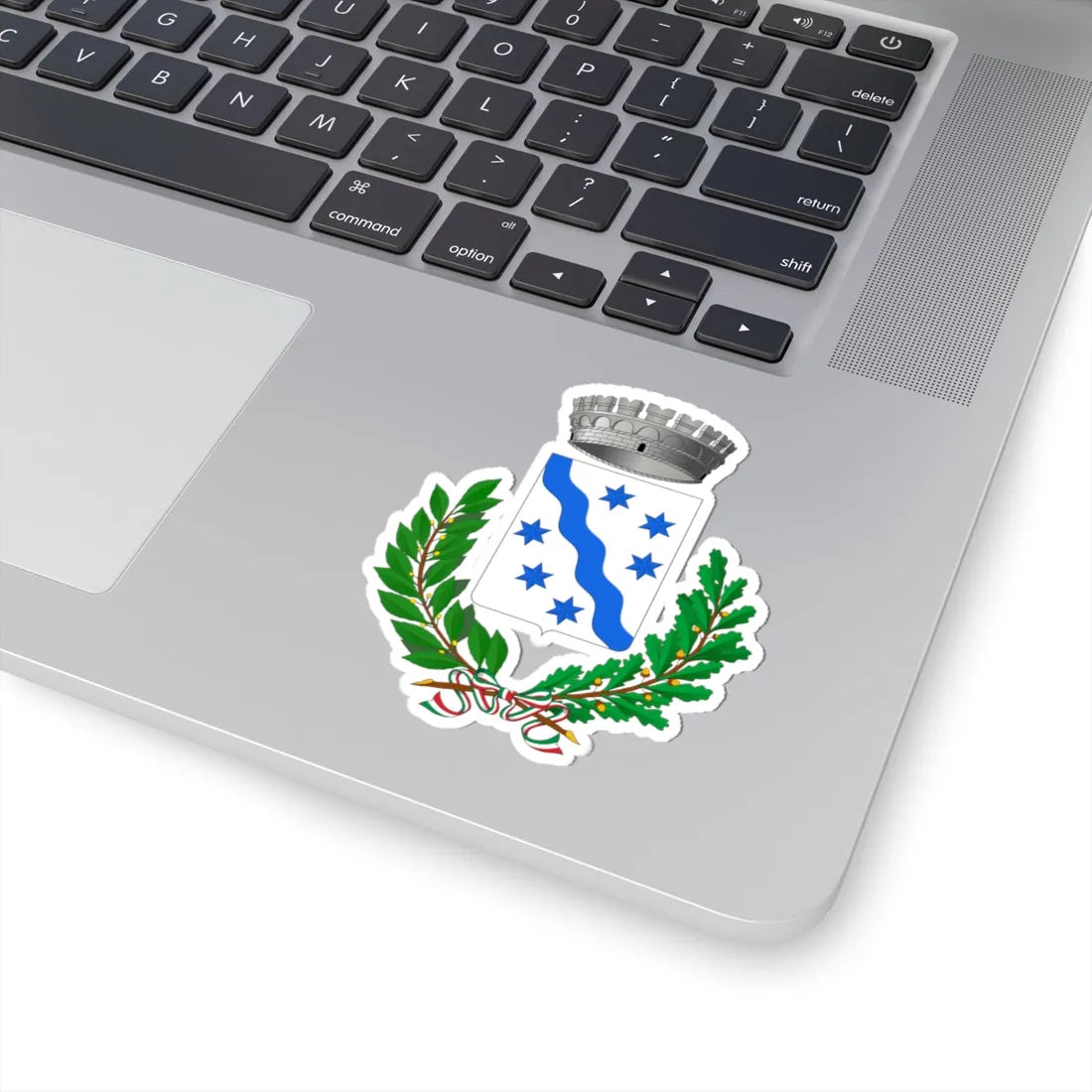Borghetto dArroscia-Stemma (Italy) (Coat of Arms) STICKER Vinyl Kiss-Cut Decal - The Sticker Space