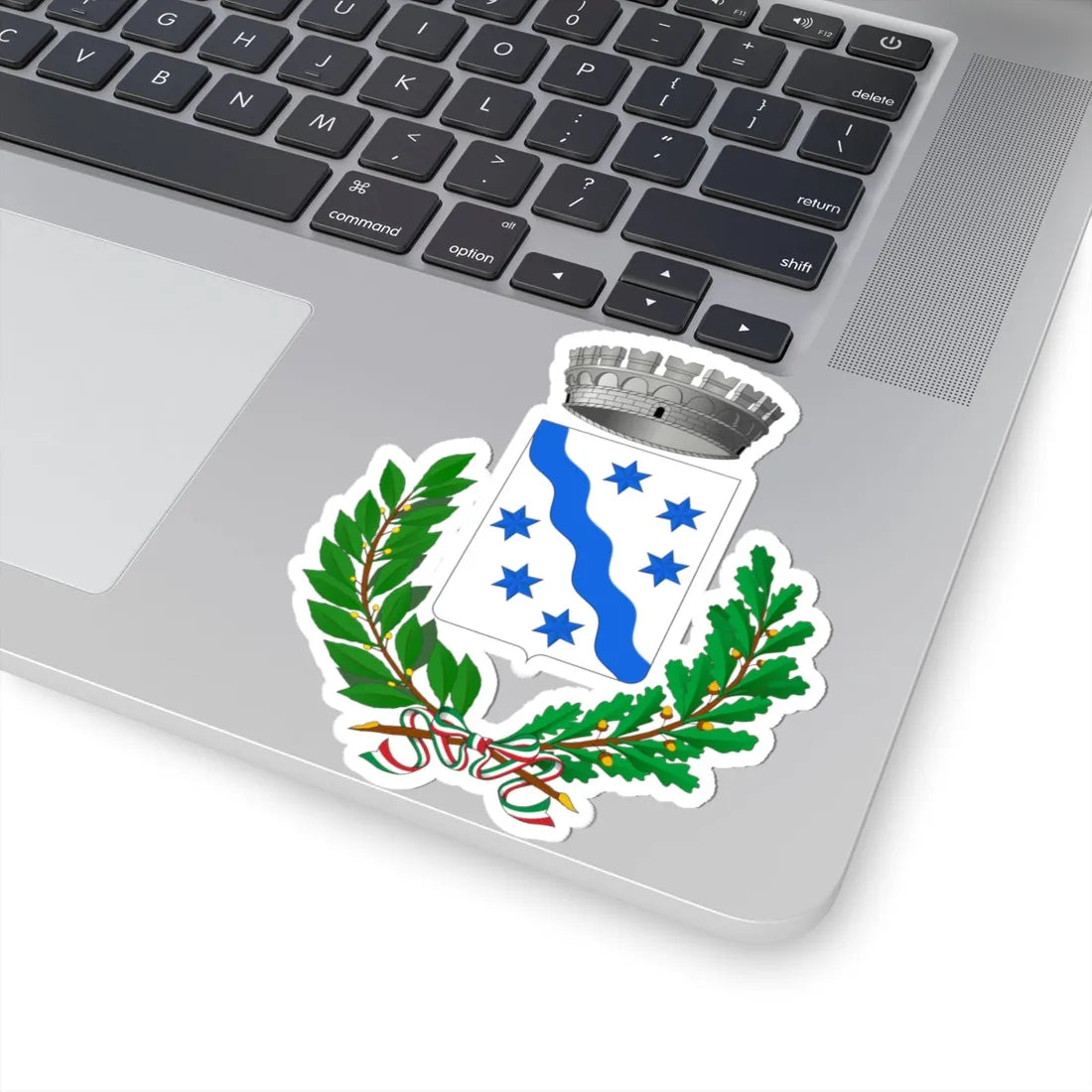 Borghetto dArroscia-Stemma (Italy) (Coat of Arms) STICKER Vinyl Kiss-Cut Decal - The Sticker Space