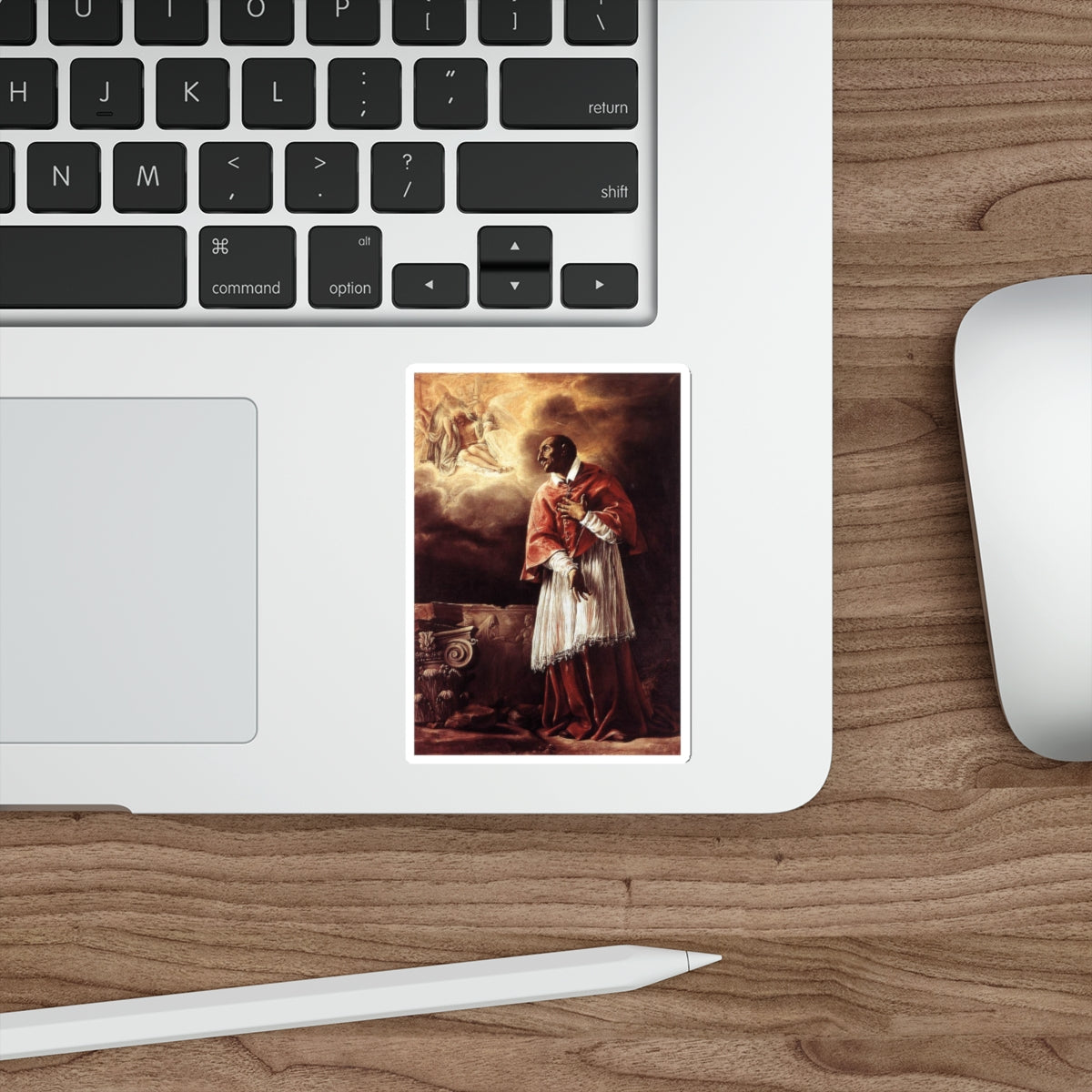 BORGIANNI, Orazio - St Carlo Borromeo (Artwork) STICKER Vinyl Die-Cut Decal-The Sticker Space