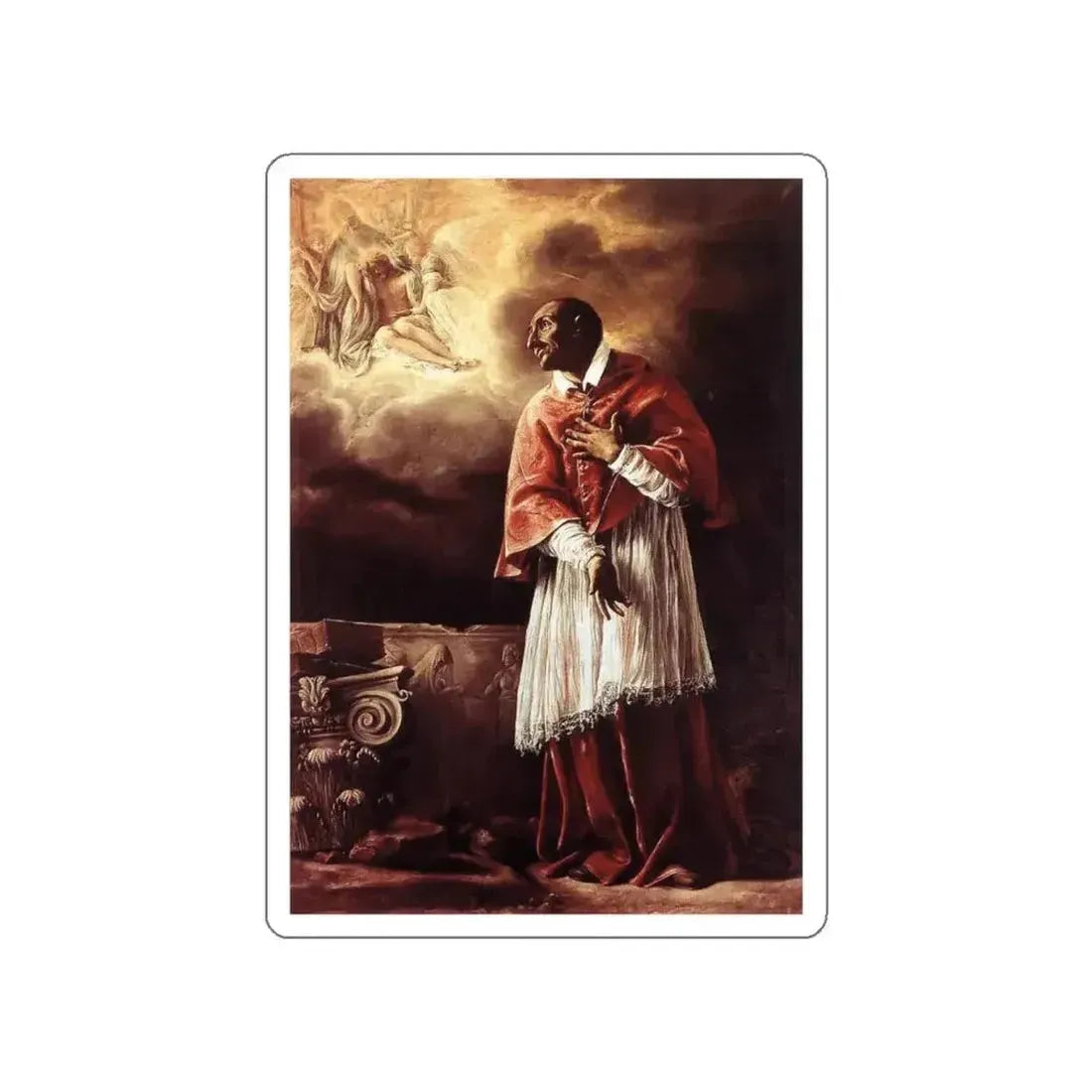 BORGIANNI, Orazio - St Carlo Borromeo (Artwork) STICKER Vinyl Die-Cut Decal - The Sticker Space
