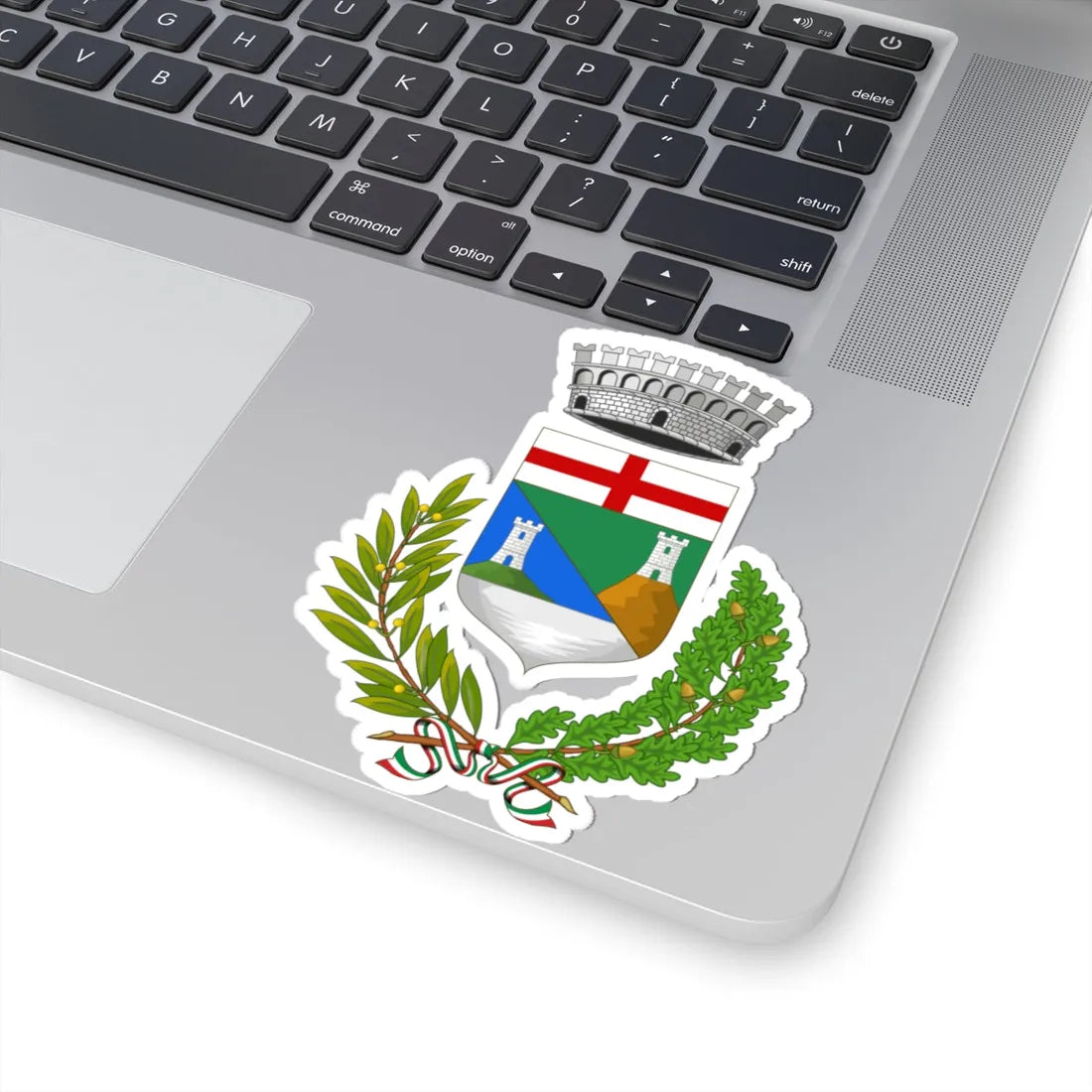 Borgio Verezzi-Stemma (Italy) (Coat of Arms) STICKER Vinyl Kiss-Cut Decal - The Sticker Space