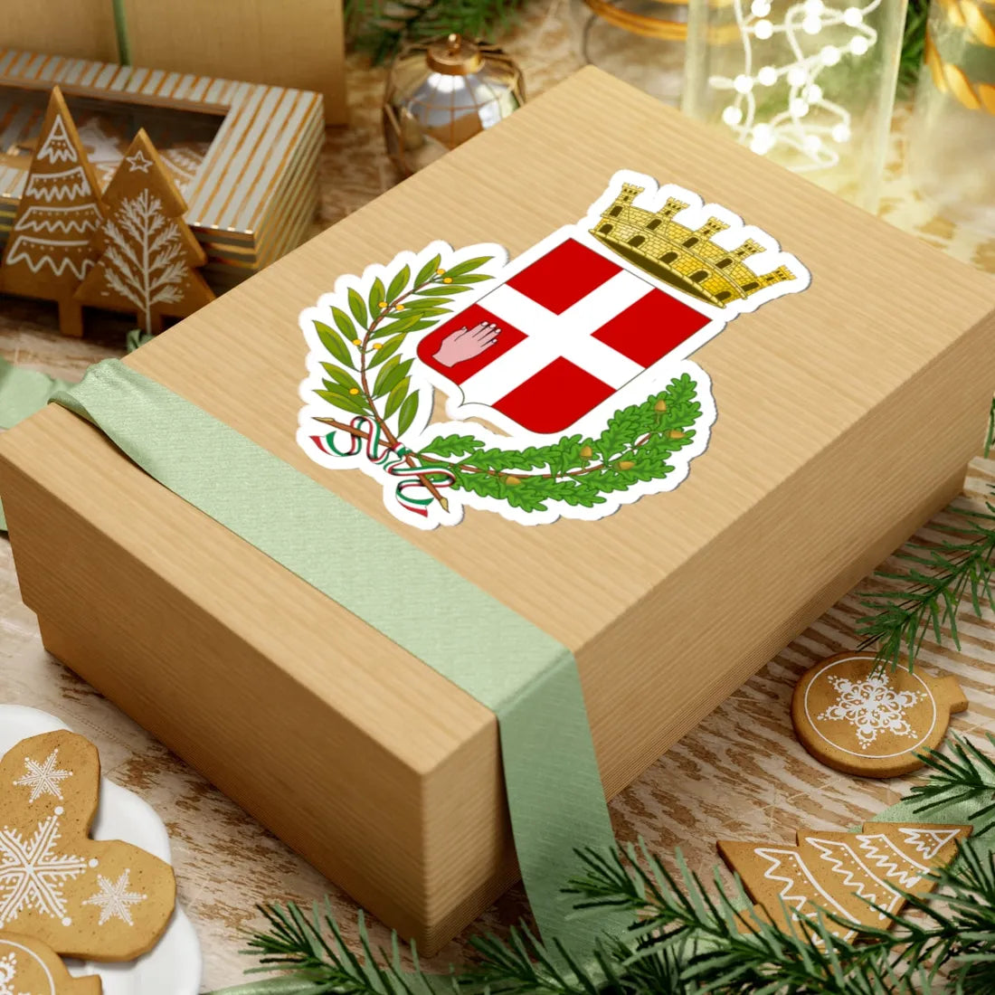 Borgomanero-Stemma (Italy) (Coat of Arms) STICKER Vinyl Kiss-Cut Decal - The Sticker Space