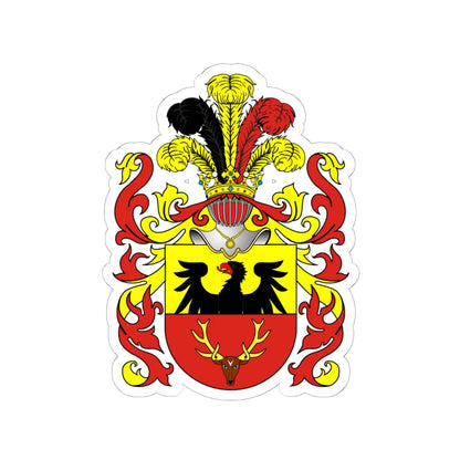 Borkiewicz POL COA (Poland) (Coat of Arms) STICKER Vinyl Kiss-Cut Decal 6 Inch White - The Sticker Space