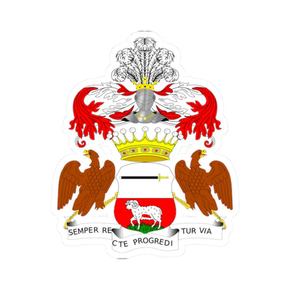Borkowski Hrabia POL COA (Poland) (Coat of Arms) STICKER Vinyl Kiss-Cut Decal 2 Inch White - The Sticker Space