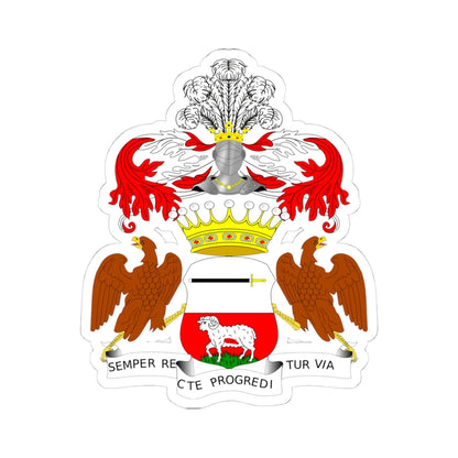 Borkowski Hrabia POL COA (Poland) (Coat of Arms) STICKER Vinyl Kiss-Cut Decal 4 Inch White - The Sticker Space