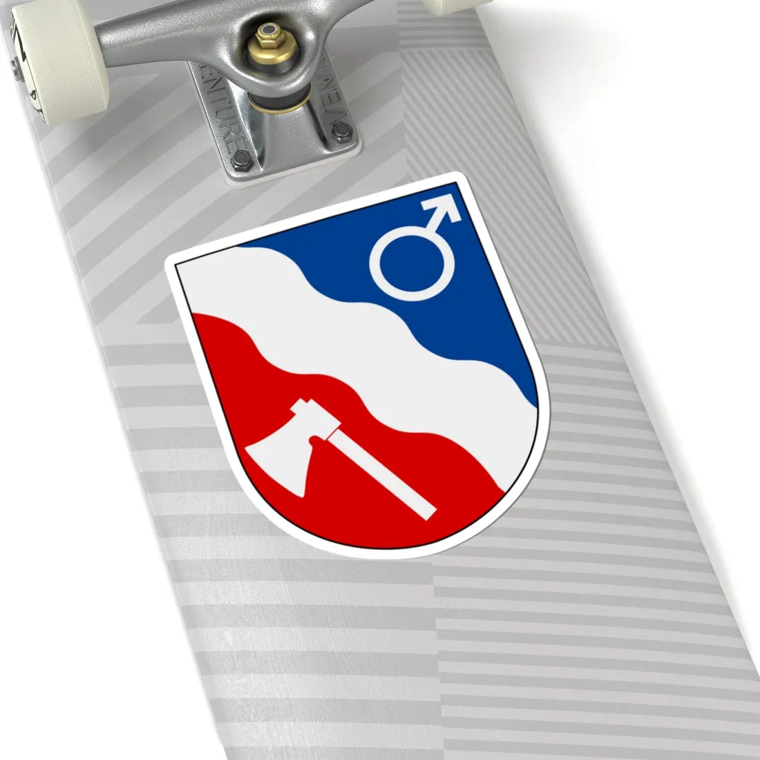 Borlänge vapen (Sweden) (Coat of Arms) STICKER Vinyl Kiss-Cut Decal - The Sticker Space